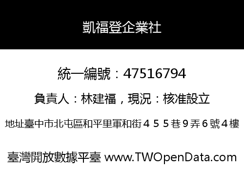凱福登企業社