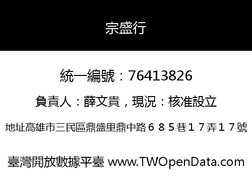 宗盛行