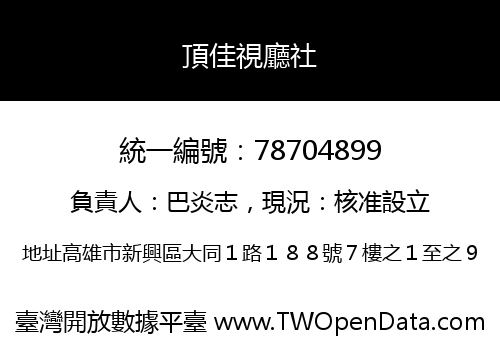 頂佳視廳社