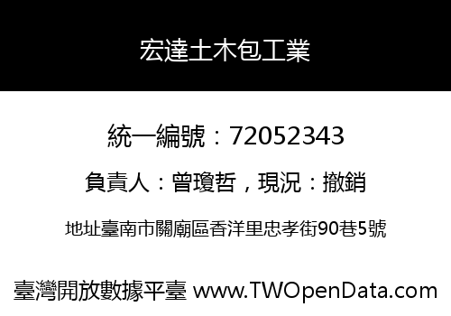 宏達土木包工業