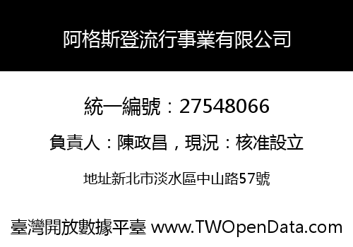阿格斯登流行事業有限公司