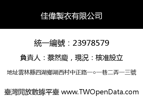 佳偉製衣有限公司