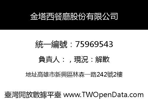 金塔西餐廳股份有限公司