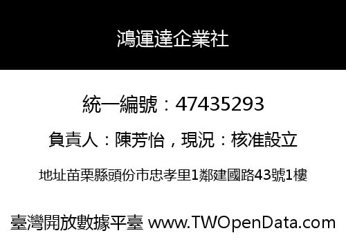 鴻運達企業社