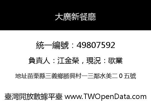 大廣新餐廳