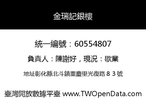 金瑞記銀樓