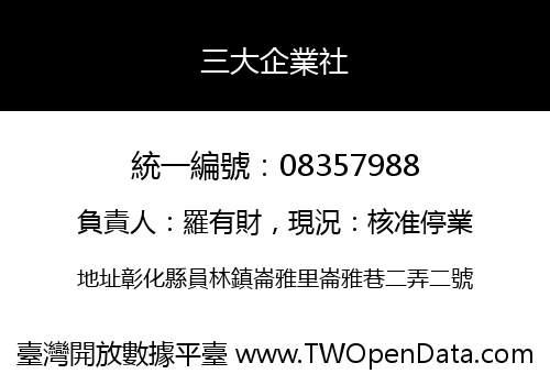 三大企業社