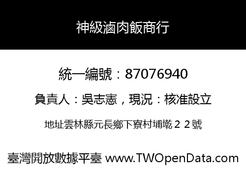 神級滷肉飯商行