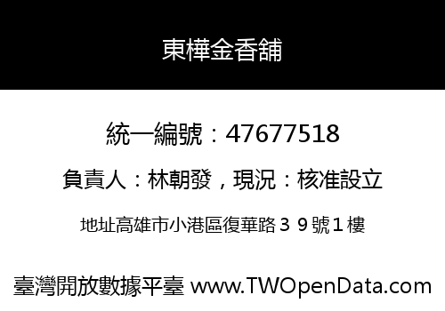 東樺金香舖