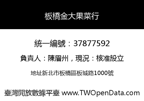 板橋金大果菜行