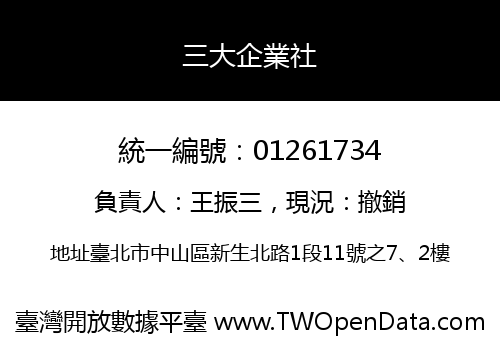 三大企業社