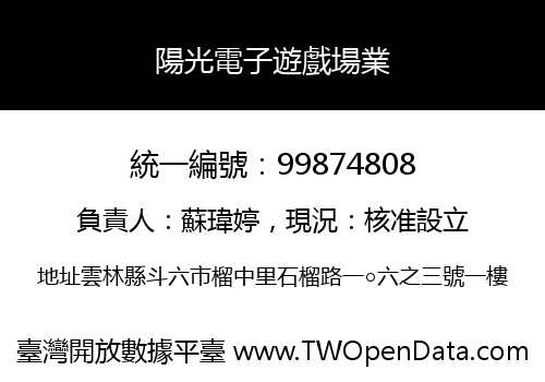 陽光電子遊戲場業