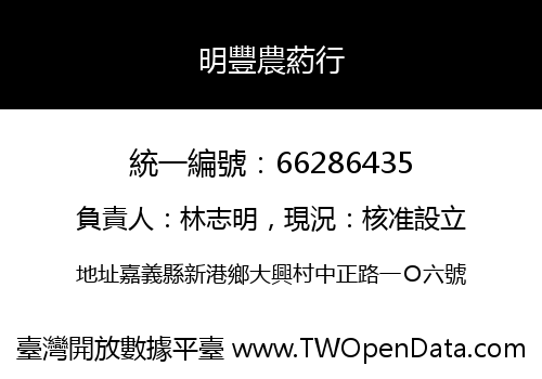 明豐農葯行