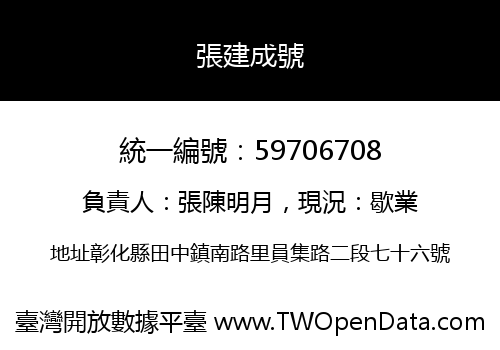 張建成號