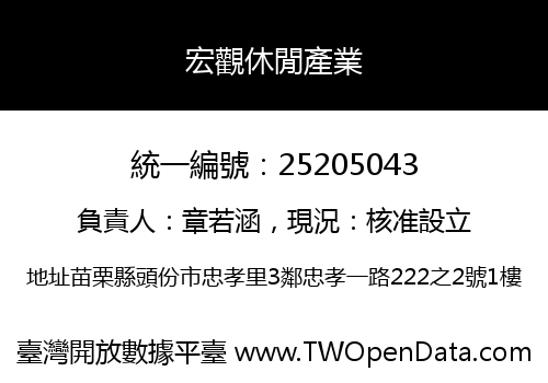 宏觀休閒產業