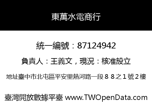 東萬水電商行
