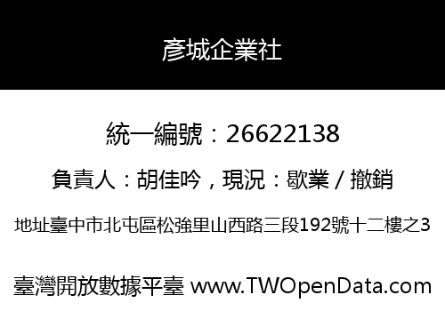 彥城企業社