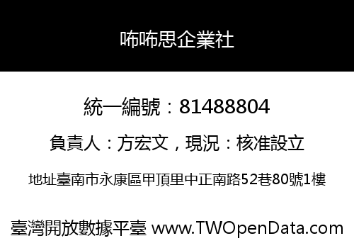 咘咘思企業社