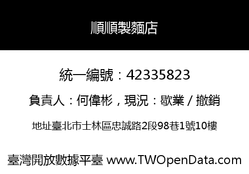 順順製麵店