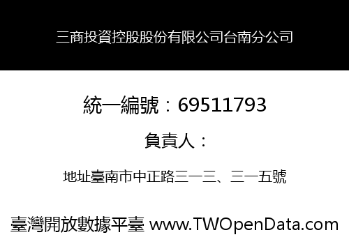 三商投資控股股份有限公司台南分公司
