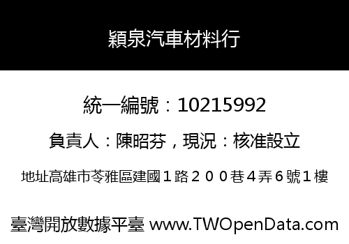 穎泉汽車材料行