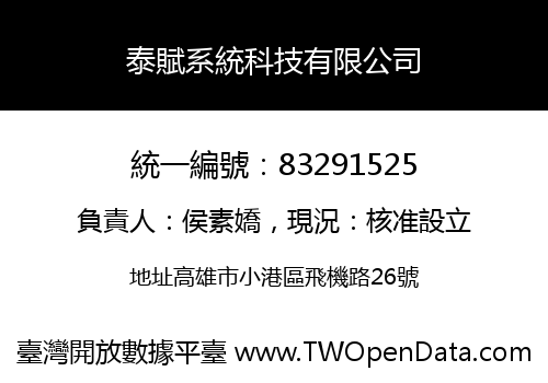 泰賦系統科技有限公司