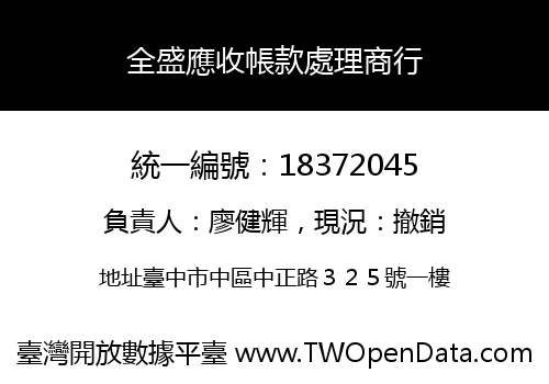 全盛應收帳款處理商行