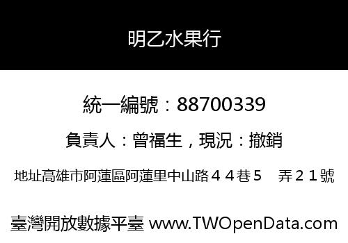 明乙水果行