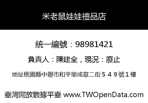 米老鼠娃娃禮品店