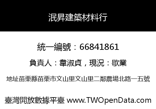 泯昇建築材料行