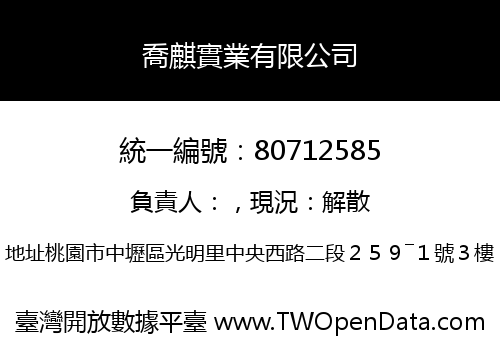喬麒實業有限公司