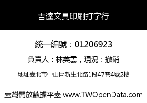 吉達文具印刷打字行