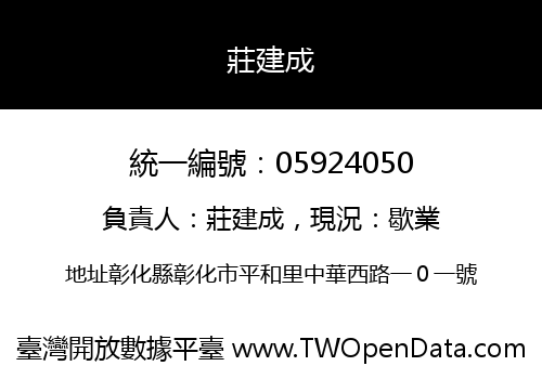 莊建成