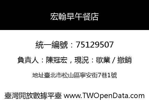 宏翰早午餐店