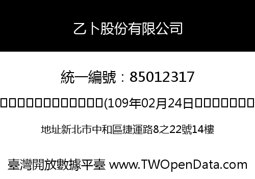 乙卜股份有限公司