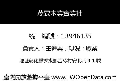 茂霖木業實業社