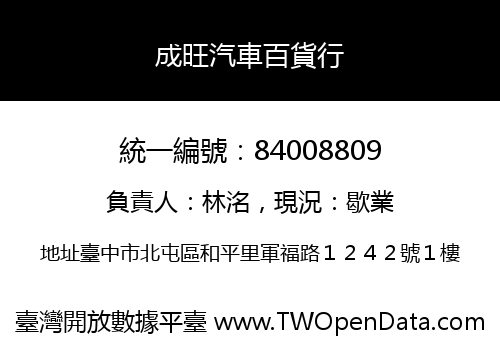 成旺汽車百貨行