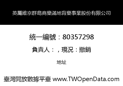 英屬維京群島商樂滿地育樂事業股份有限公司