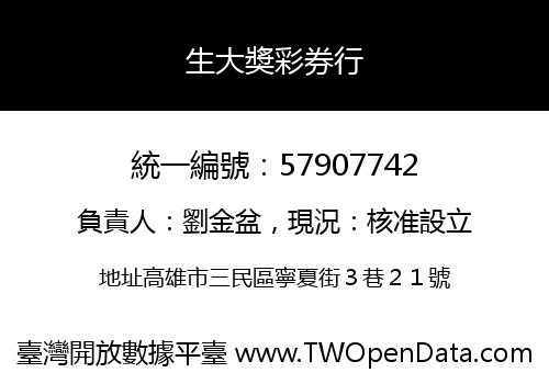 生大奬彩券行