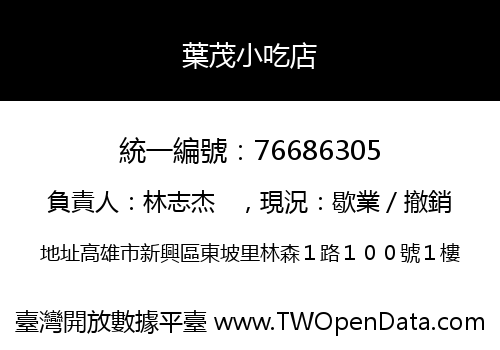 葉茂小吃店