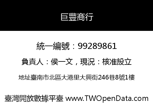 巨豐商行