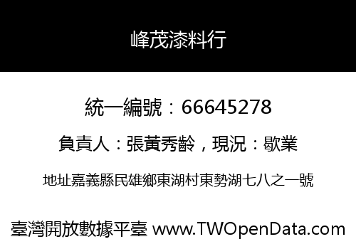 峰茂漆料行