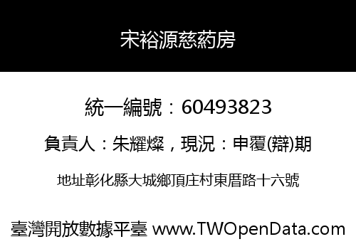 宋裕源慈葯房