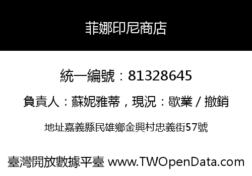 菲娜印尼商店