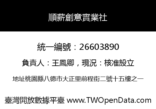 順薪創意實業社