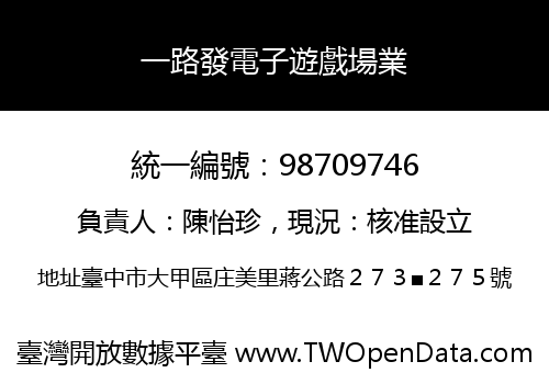 一路發電子遊戲場業