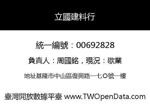 立國建料行