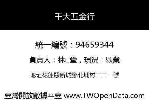 千大五金行