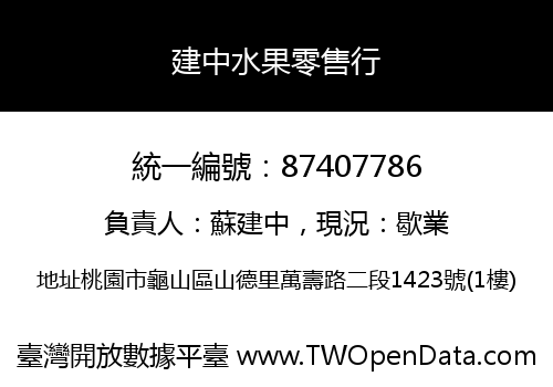建中水果零售行