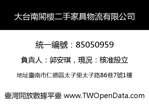 大台南閣樓二手家具物流有限公司